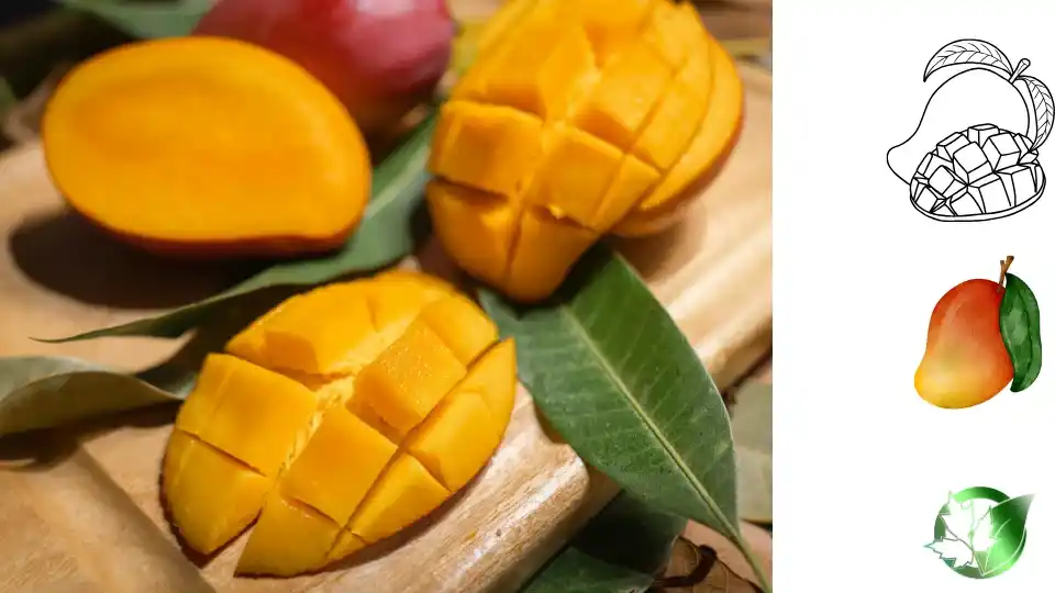 Commercial presentation of Frozen Mango for wholesale product evaluation and buyer review.